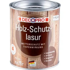 DECOPRO Holz-Schutzlasur seidenglänzend farblos für außen