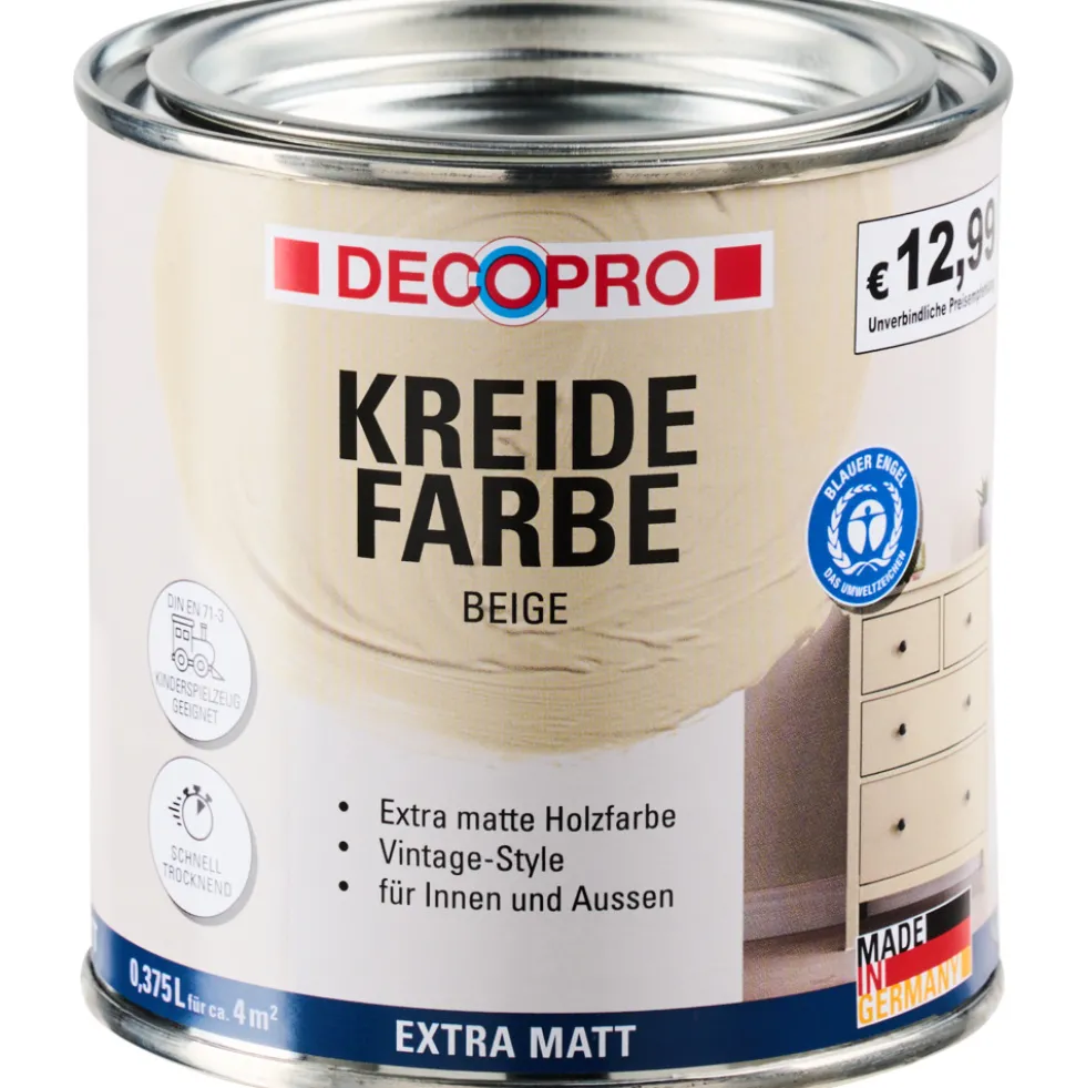 DECOPRO Kreidefarbe 375 ml beige, matt