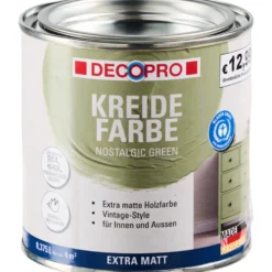 DECOPRO Kreidefarbe 375 ml nostalgic green, matt