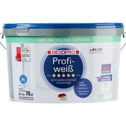 DECOPRO Profiweiß 10 Liter matt hochdeckend