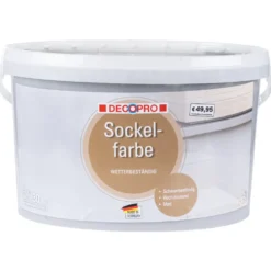 DECOPRO Sockelfarbe 5 Liter in anthrazit