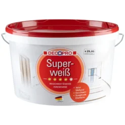 DECOPRO Superweiß 10 Liter matt hochdeckend