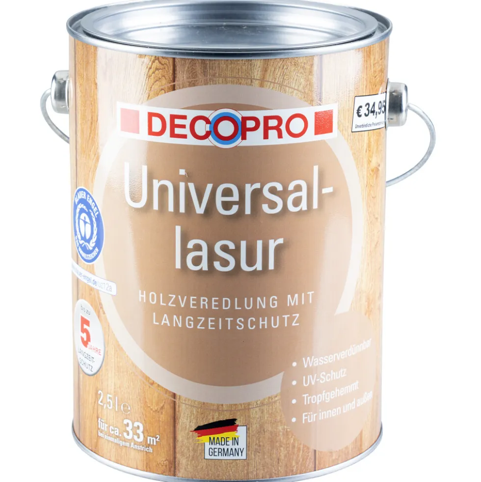 DECOPRO Universal-Lasur 2,5 Liter teak