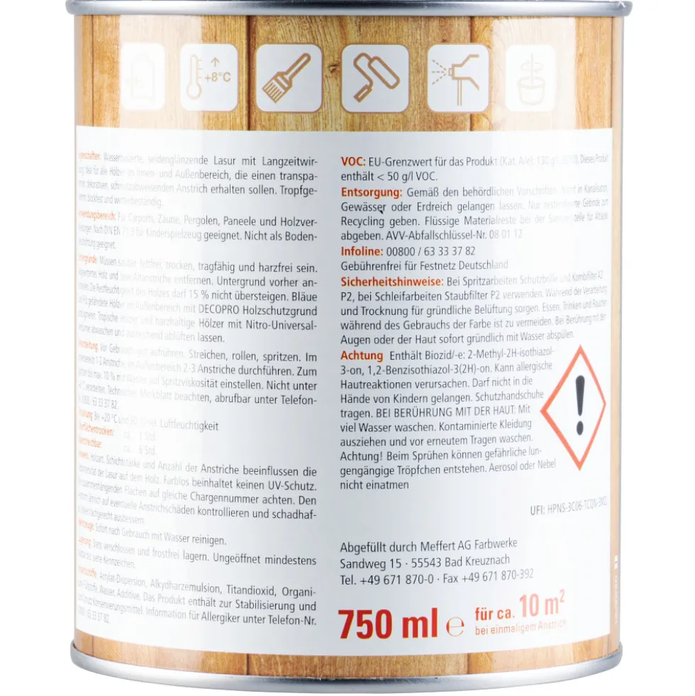 DECOPRO Universal-Lasur 750 ml farblos