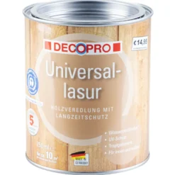 DECOPRO Universal-Lasur seidenglänzend in kiefer für innen und außen
