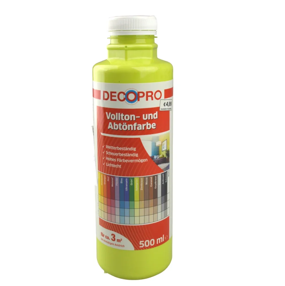 DECOPRO Vollton und Abtönfarbe apfelgrün