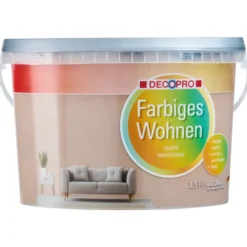 DECOPRO Wandfarbe 2,5 Liter cappuccino matt