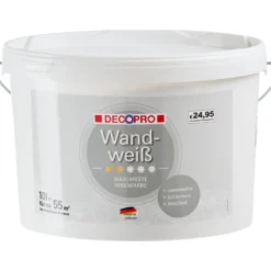 DECOPRO Wandweiß 10 Liter matt