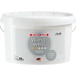 DECOPRO Wandweiß 5 Liter matt