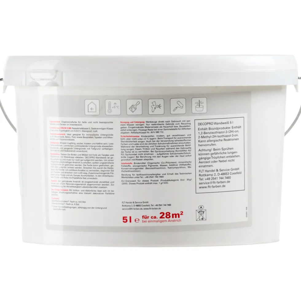 DECOPRO Wandweiß 5 Liter matt