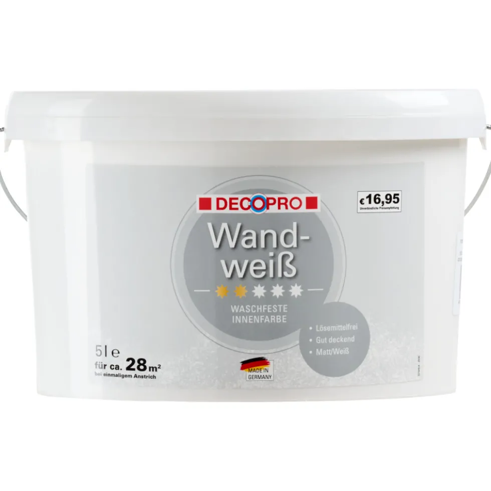 DECOPRO Wandweiß 5 Liter matt