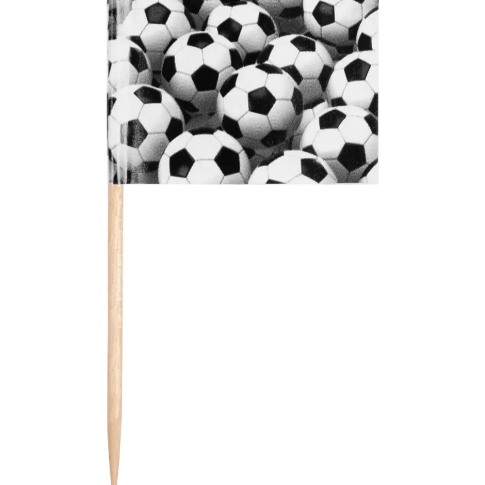 Deko-Picker-Fähnchen "Fußball-Party", 50 Stück