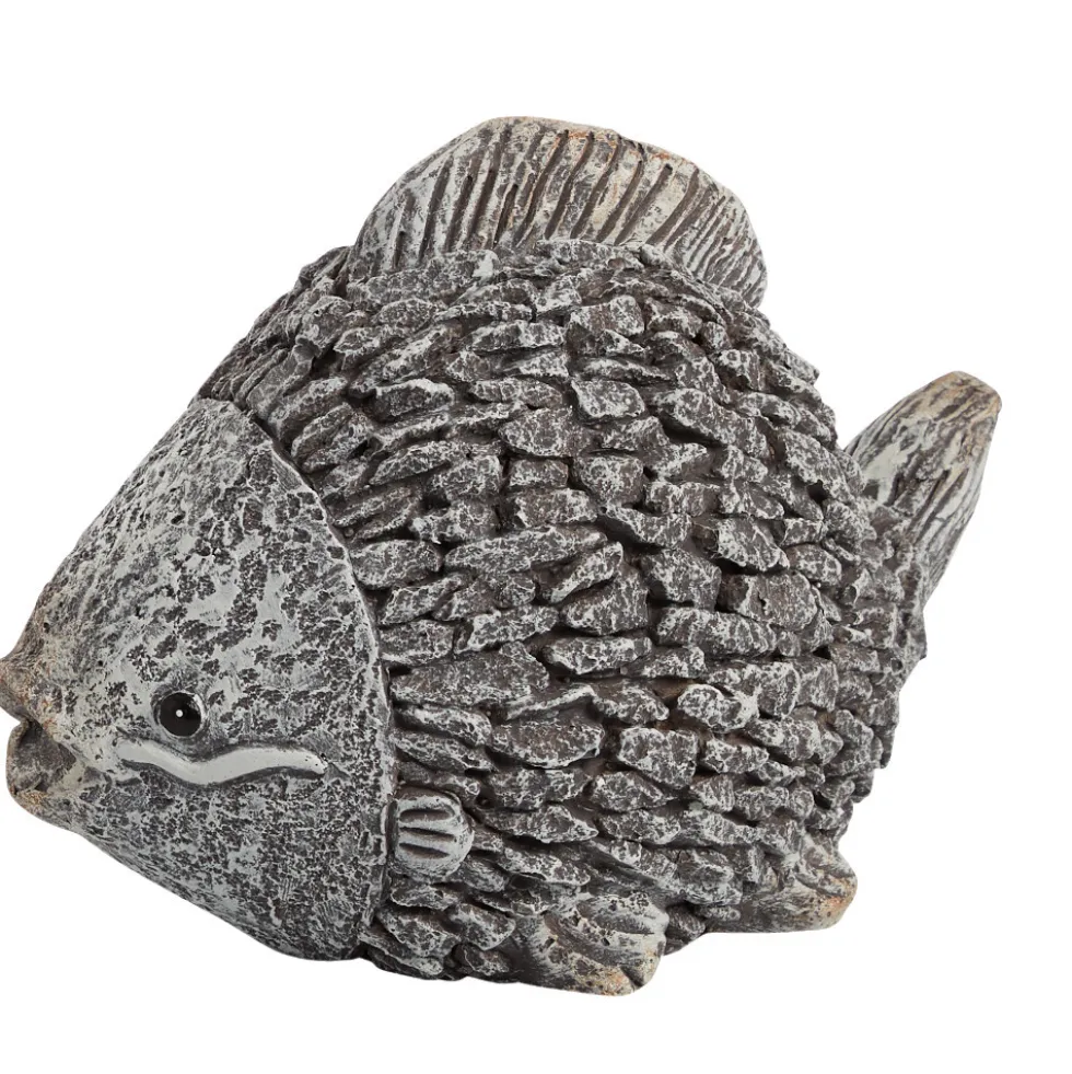 Deko Steinfigur Fisch aus Magnesium