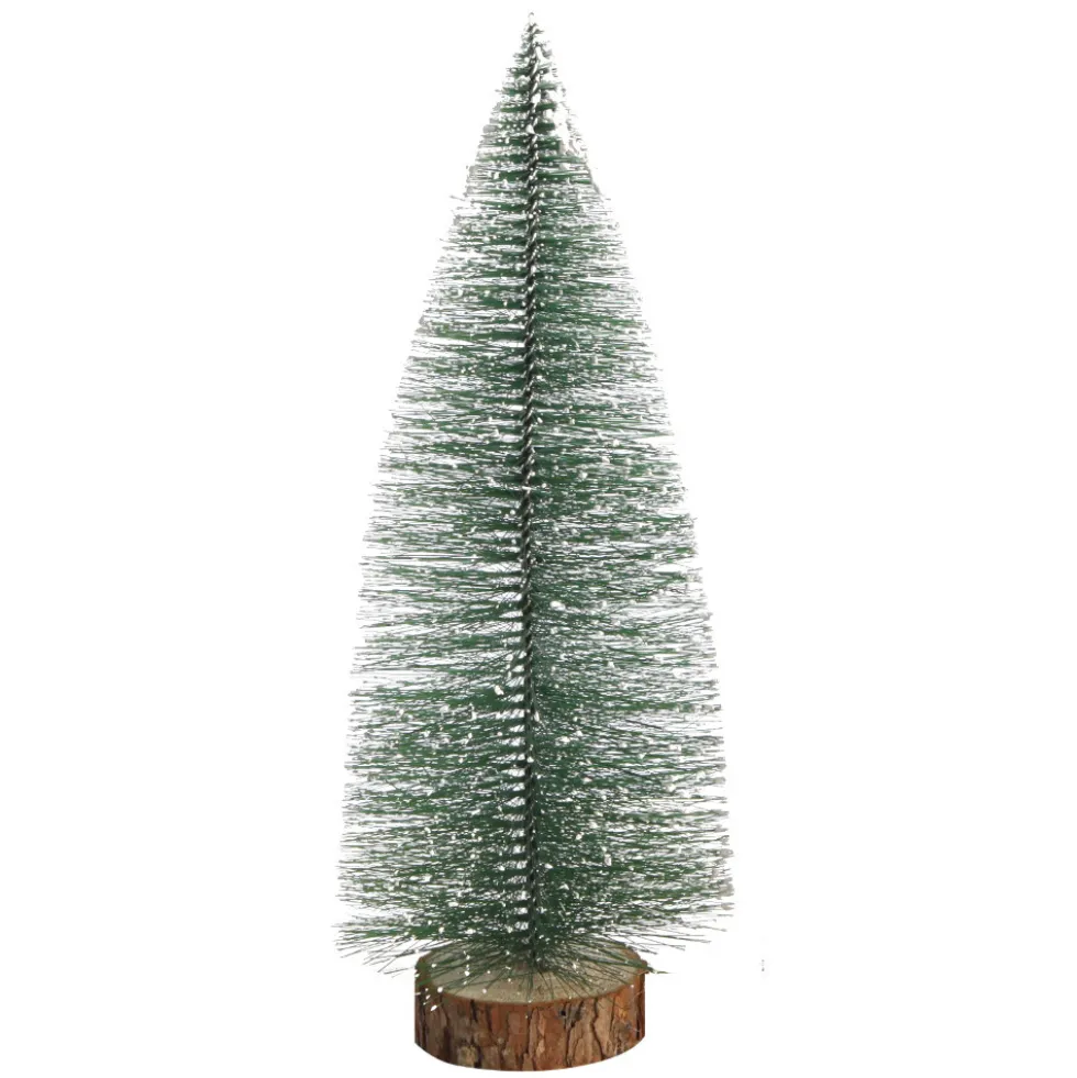 Deko-Tannenbaum 25 cm aus Kunststoff mit Schnee