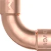 Doppel-Bogenmuffe 90° Kupfer-Lötfitting 18 mm - Nr. 5002a
