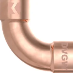 Doppel-Bogenmuffe 90° Kupfer-Lötfitting 22 mm - Nr. 5002a