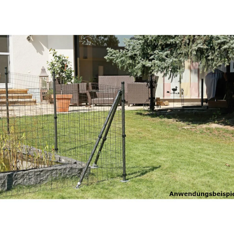 Drahtzaun-Set Fix-Clip Pro® anthrazit 25 m x 81 cm