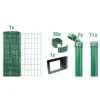 Drahtzaun-Set Fix-Clip Pro® grün 25 m x 153 cm