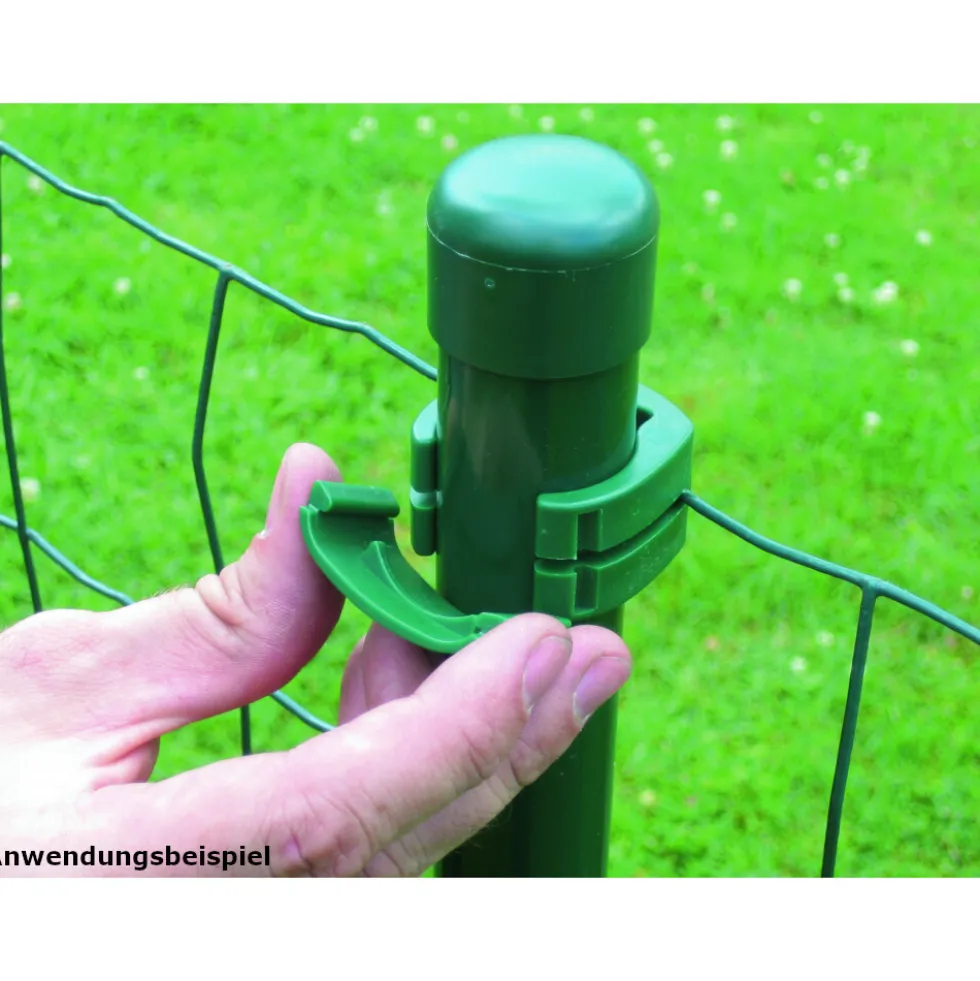 Drahtzaun-Set Fix-Clip Pro® grün 25 m x 153 cm