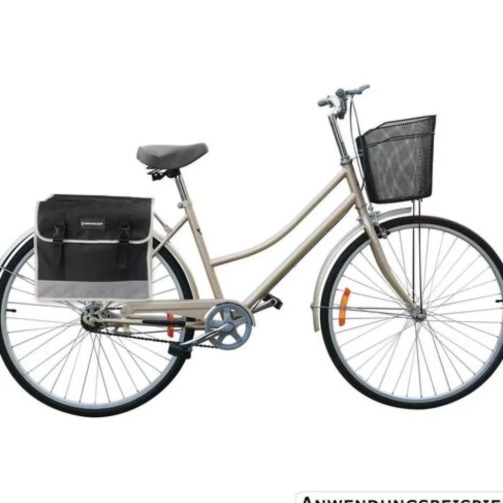 DUNLOP Doppel-Fahrradtasche wasserdicht 2 x 13 Liter