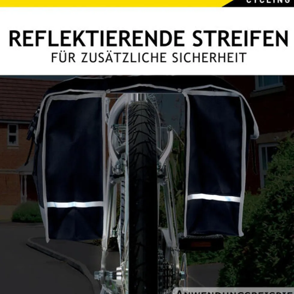 DUNLOP Doppel-Fahrradtasche wasserdicht 2 x 13 Liter