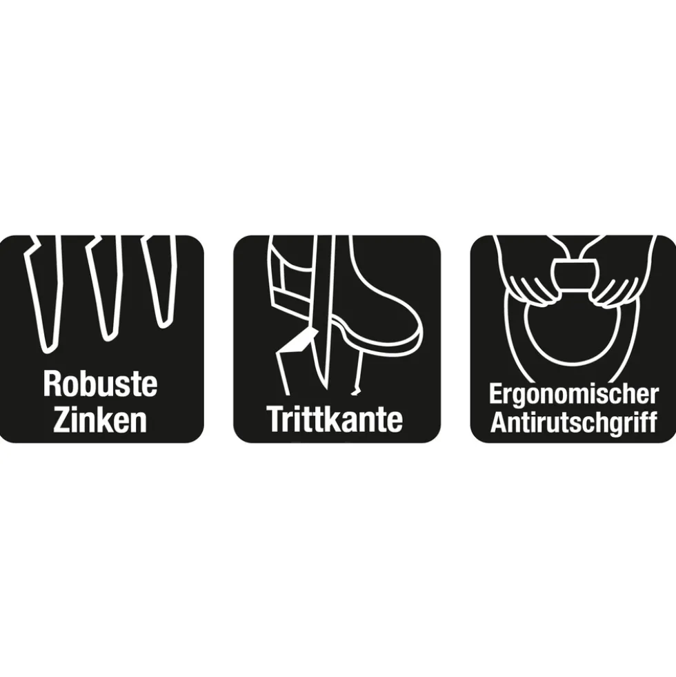 EASYmaxx Spatengabel mit Wurzelsäge