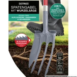 EASYmaxx Spatengabel mit Wurzelsäge