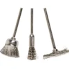 Edelstahl Bürsten Set 3-teilig mit Edelstahlbürsten
