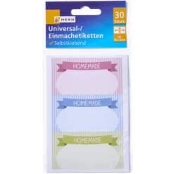 Einmach-Etiketten 30 Stück 30 x 60 mm selbstklebend