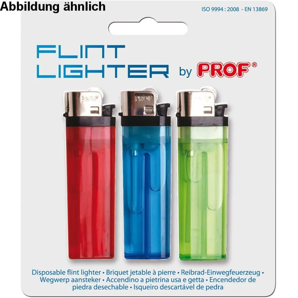 Einweg-Gasfeuerzeug 3 Stück im Set