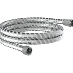 eisl Brauseschlauch 150 cm aus Kunststoff in chrom/weiß mit Wasserspardichtung
