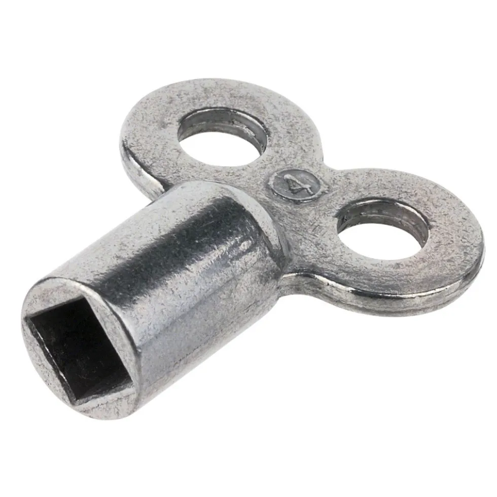 Entlüftungsschlüssel mit Innen-Vierkant aus Aluminium für Heizkörper