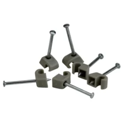 Express-Schellen 4-7 mm mit Nagel 30 mm verzinkt 50 Stück grau