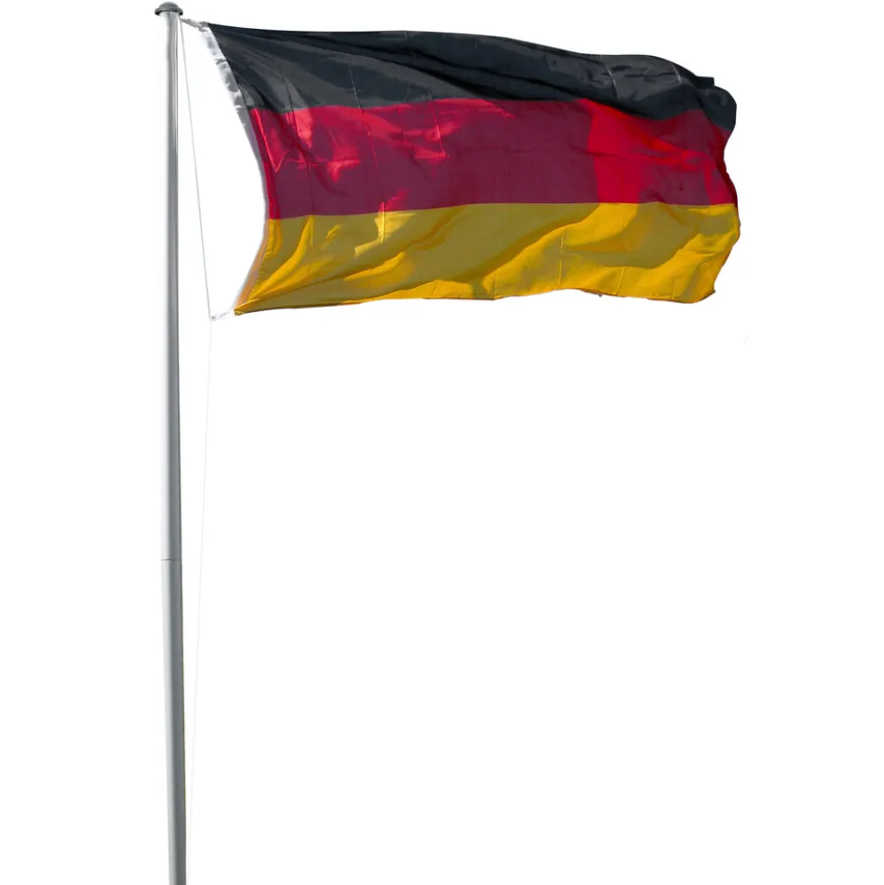 Fahnenmast 4-tlg. 6,2m inkl. Deutschlandflagge