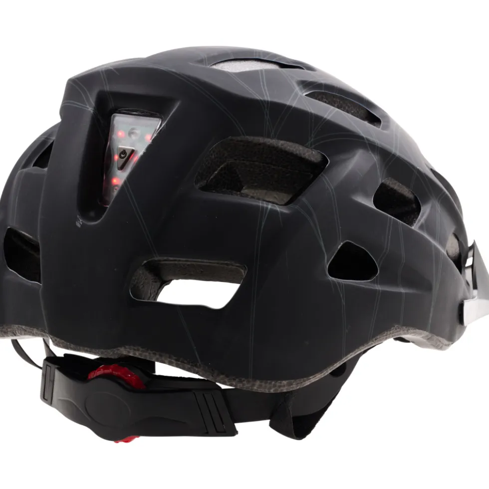 Fahrradhelm mit Rücklicht Größe M (55–58 cm)
