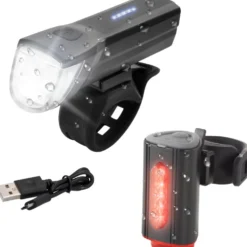 Fahrrad LED-Akku-Beleuchtungsset TWIN-30/15