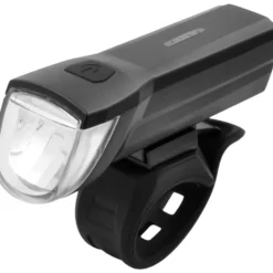Fahrrad LED-Akku-Frontlicht 30/15 Lux, schwarz
