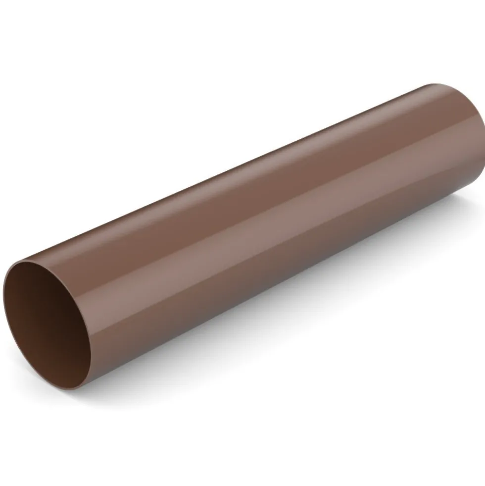 Fallrohr 200 cm PVC braun NW 90 mm