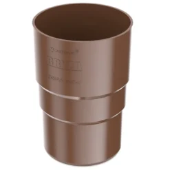 Fallrohrmuffe NW 90 PVC braun