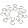 Faltenleghaken transparent 10 mm 10 Stück aus Kunststoff
