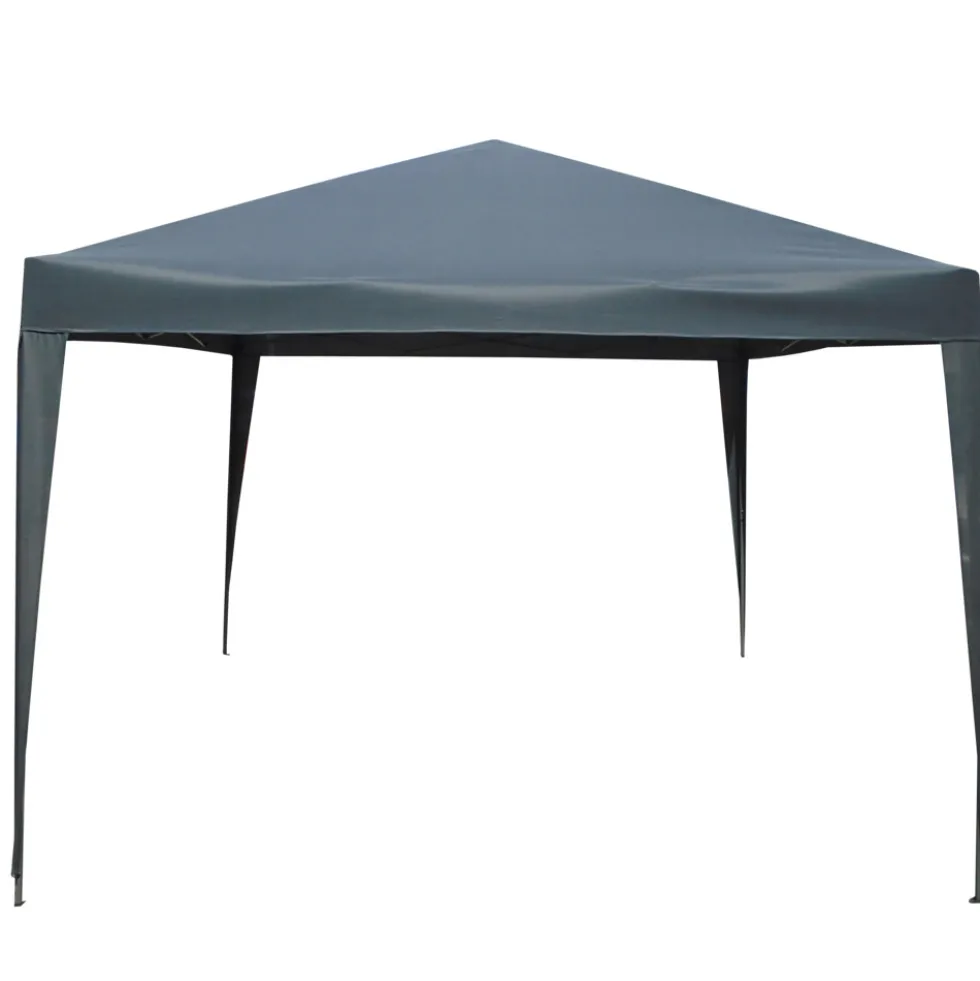 Faltpavillon 3x3m anthrazit mit Metallgestell