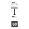 Fächerschleifer Ø30mm K80 Aufnahme Ø3,2mm Lamellenschleifer Fächerschleifscheibe