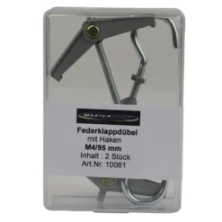 Federklappdübel mit Haken M4/95 mm 2 Stück