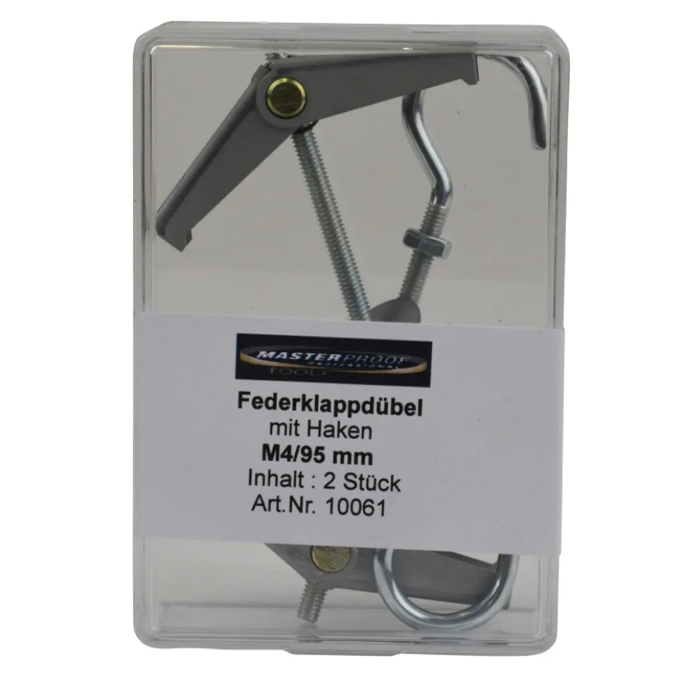 Federklappdübel mit Haken M4/95 mm 2 Stück