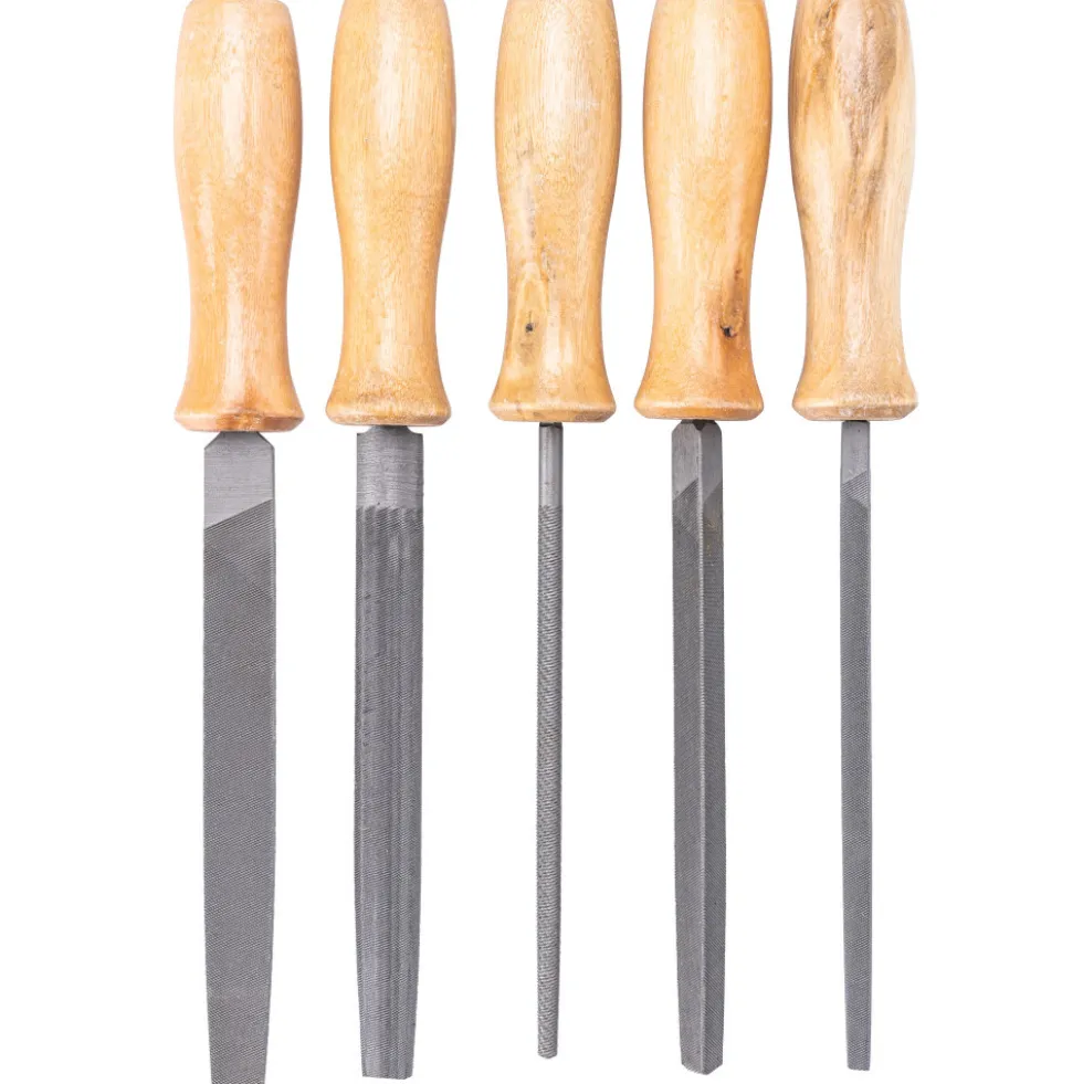Feilensatz mit Holzgriff 5-teilig 150 mm