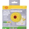 Fensterfliegenfallen mit Blumenmotiv 5er Set