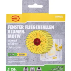Fensterfliegenfallen mit Blumenmotiv 5er Set