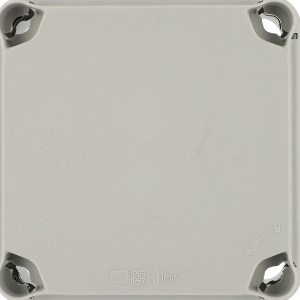 Feuchtraum Abzweigkasten IP65 108x108x64mm Aufputz grau