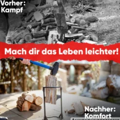 Feuergraf Holzspalter mit Klingenschärfer