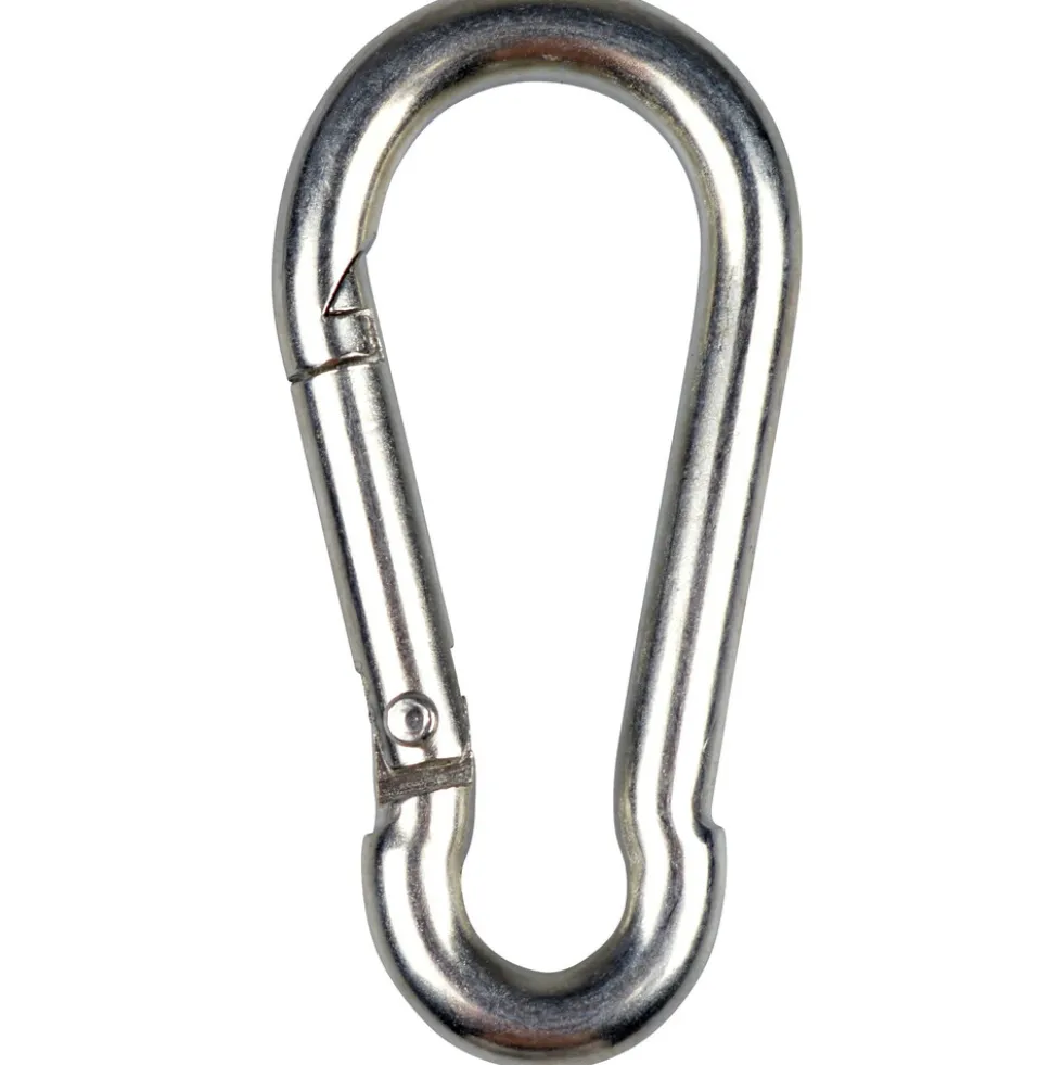 Feuerwehr-Karabiner 6 x 60 mm verzinkt Belastbarkeit 120 kg
